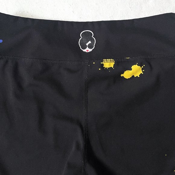 Auc Alice + Olivia Jackie yoga Spatter print leggings XS - Picture 4 of 5